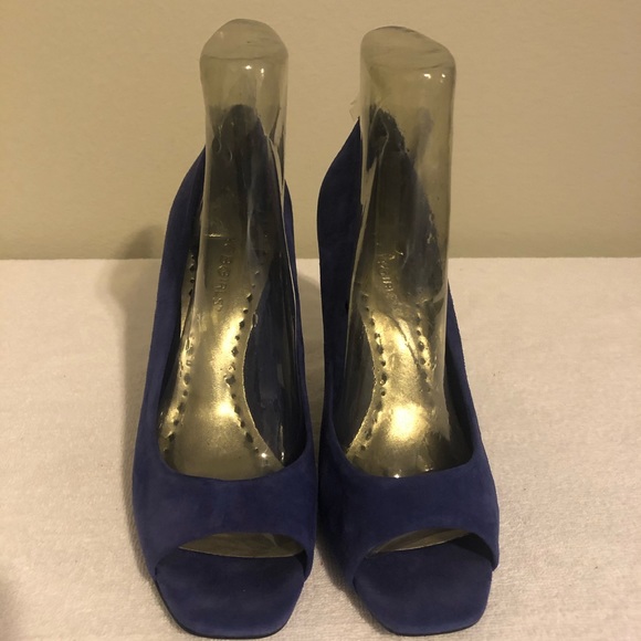 BCBG Girls Purple Peep Toe Heels - Picture 2 of 7